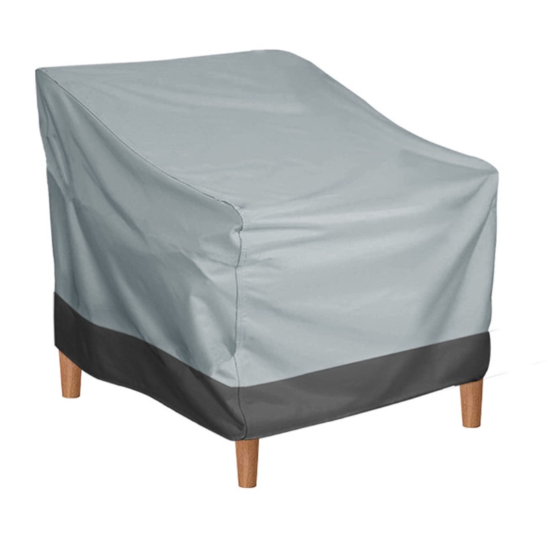 Outdoor Furniture Black - Penutup Kursi Teras Kain Oxford Tahan