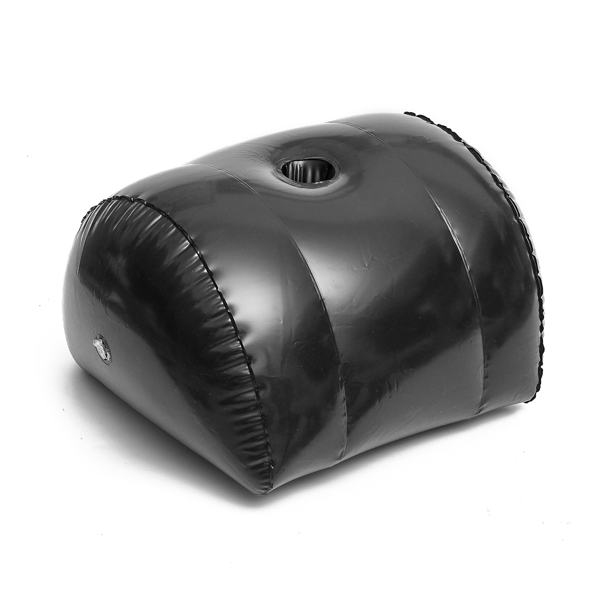 Outdoor Furniture Black - Bantal tiup setengah lingkaran berwarna hitam,