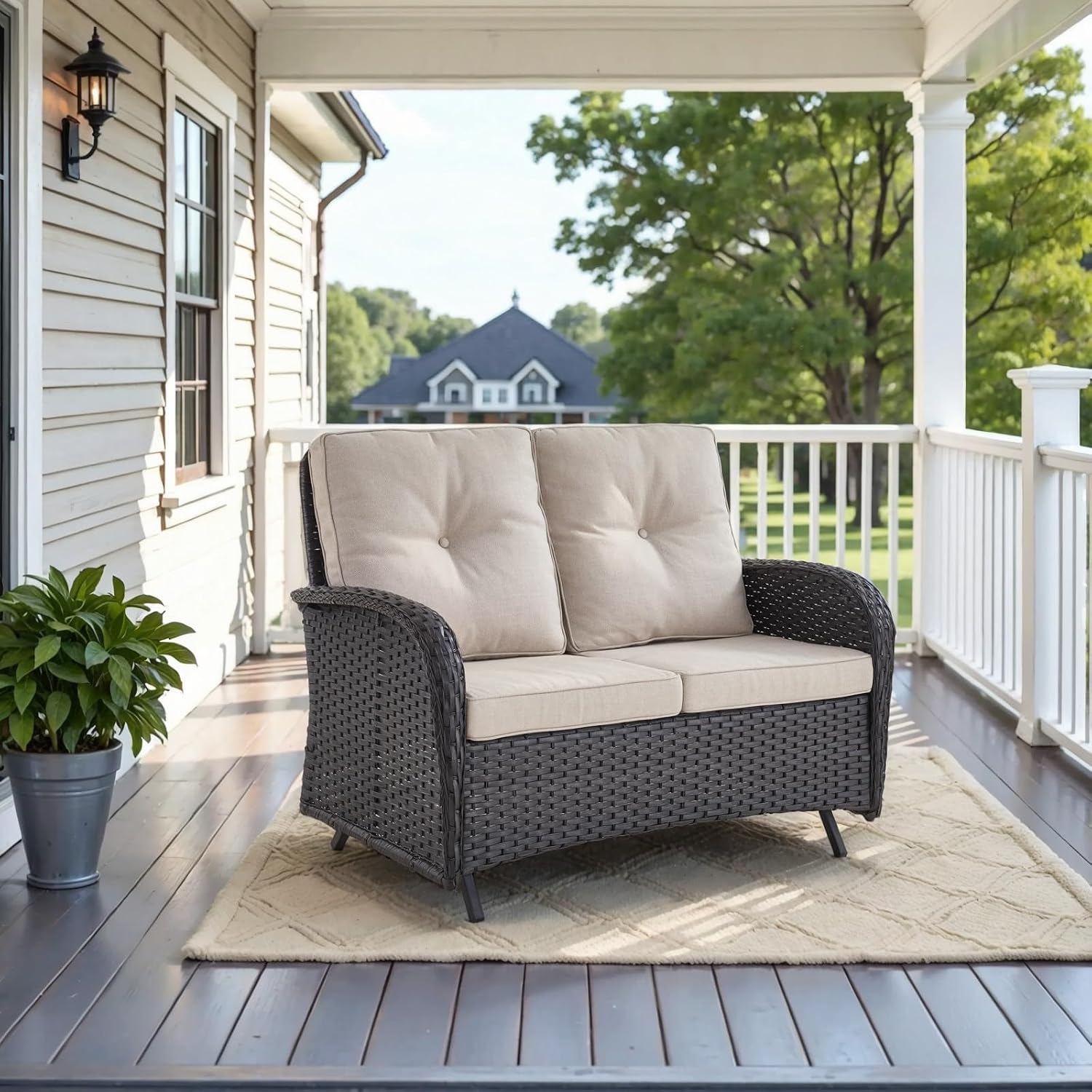 Outdoor Furniture Loveseat - Kursi Goyang Luar Ruangan - Kapasitas