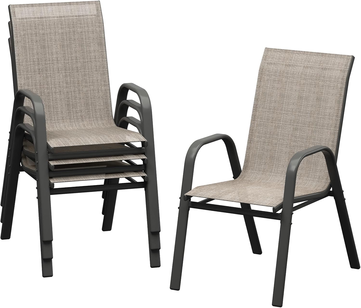 Outdoor Furniture Dining Set - Set Kursi Makan Teras 4 Buah,