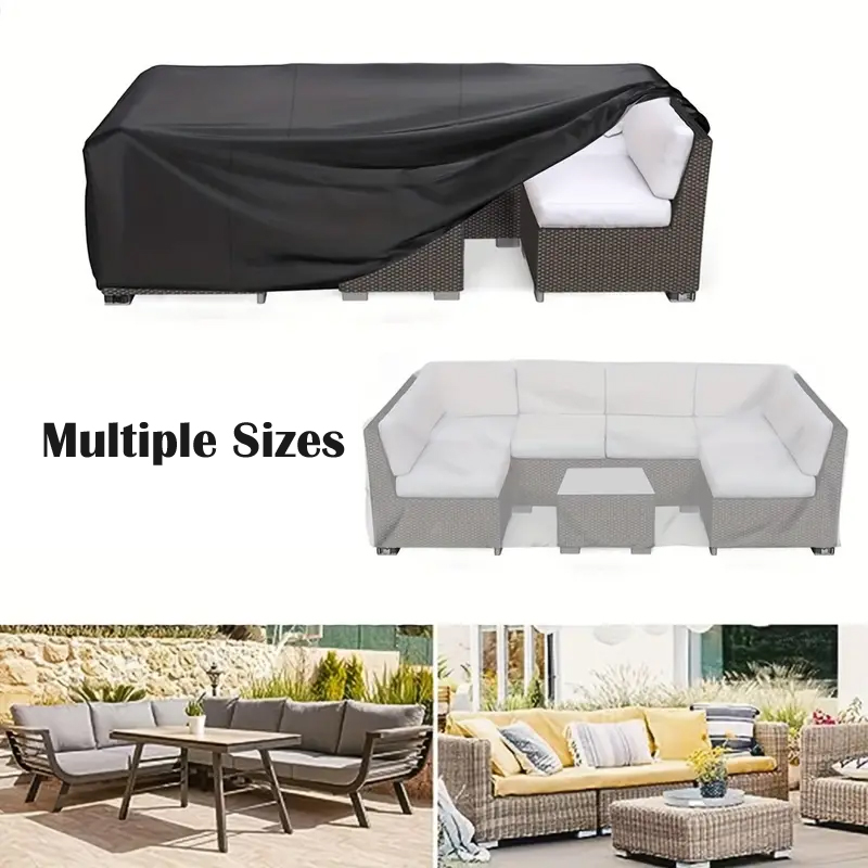 Outdoor Furniture Black - Penutup meja luar ruangan teras, penutup