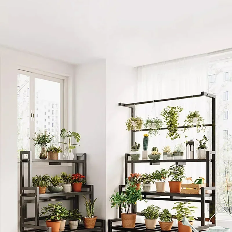 Rak tanaman tampilan berjenjan - Outdoor Furniture Black ulasan dan harga