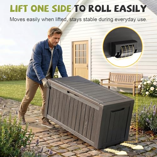 Kotak Penyimpanan Resin Tahan  - Outdoor Furniture For Patio ulasan dan harga