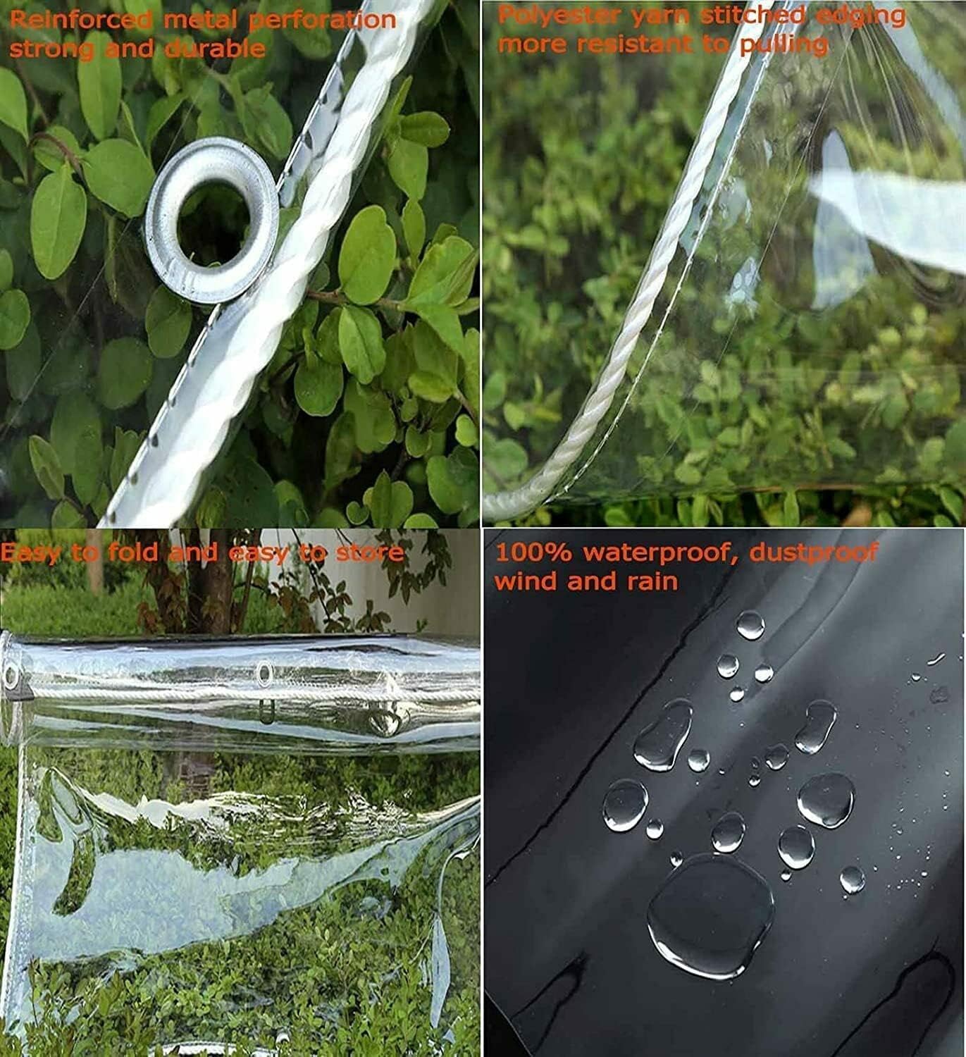 Terpal transparan plastik PVC  - Outdoor Furniture Material ulasan dan harga