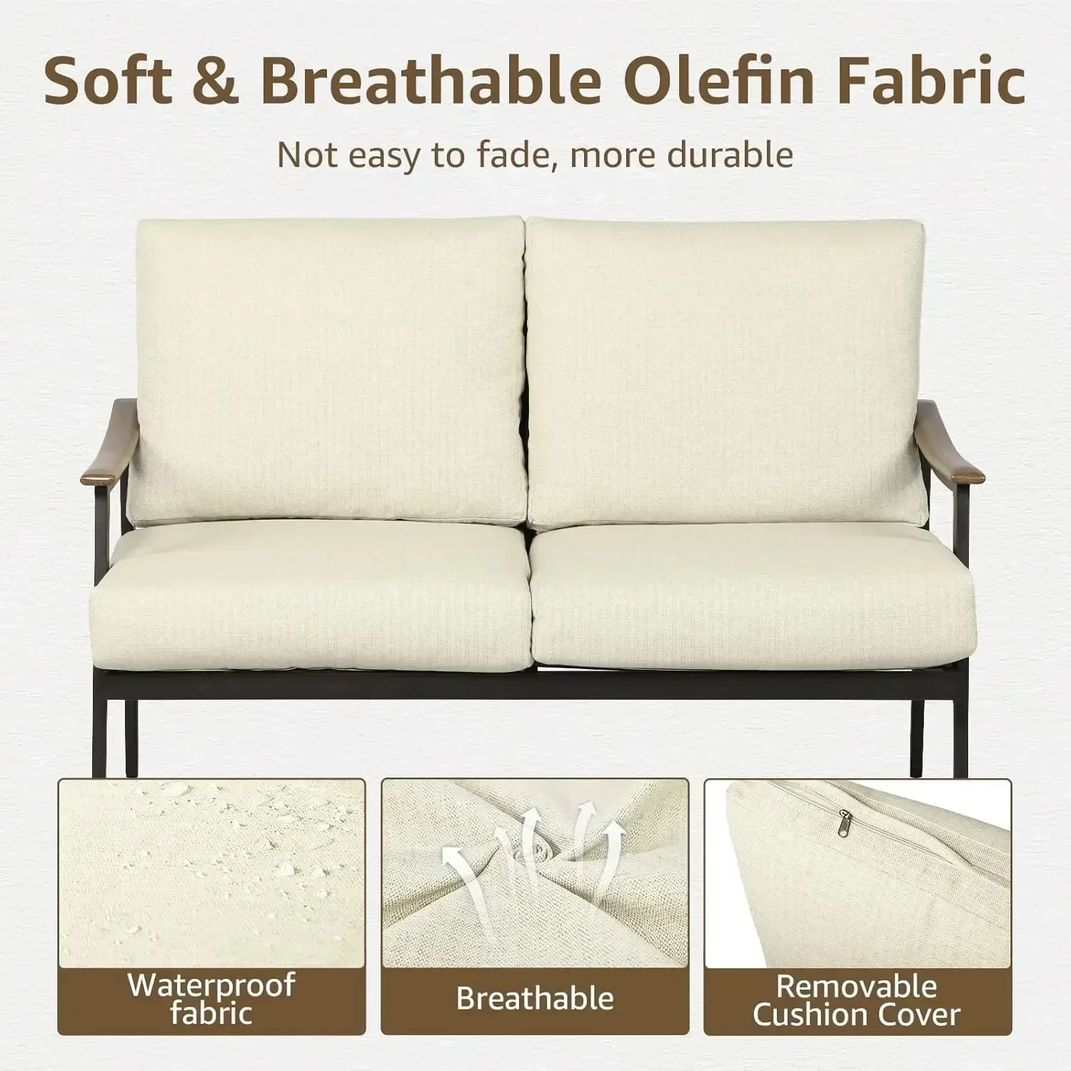 Kursi Santai Teras Luar Ruanga - Outdoor Furniture Loveseat ulasan dan harga