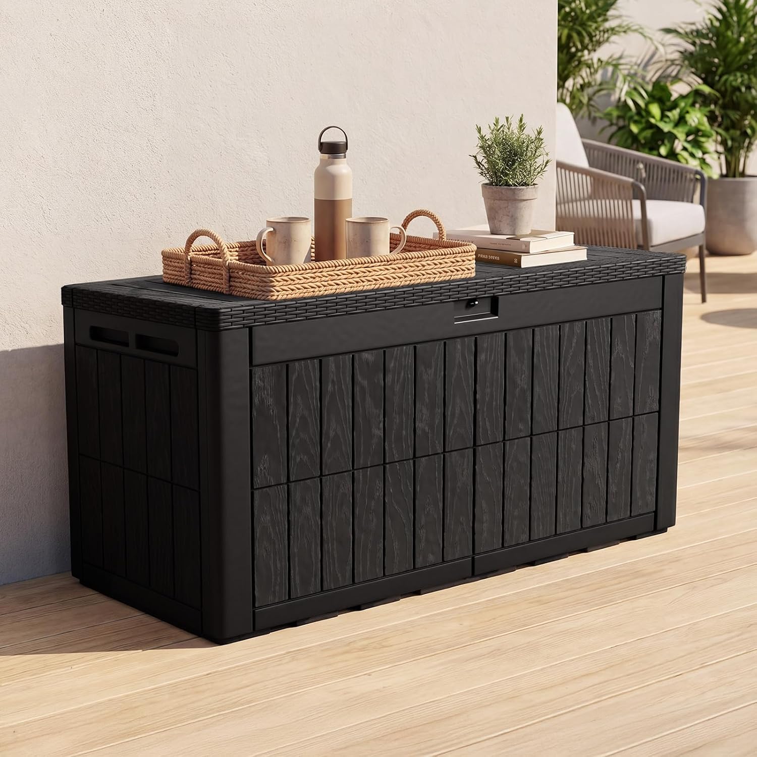 Kotak Penyimpanan Luar Ruangan - Outdoor Furniture Black ulasan dan harga