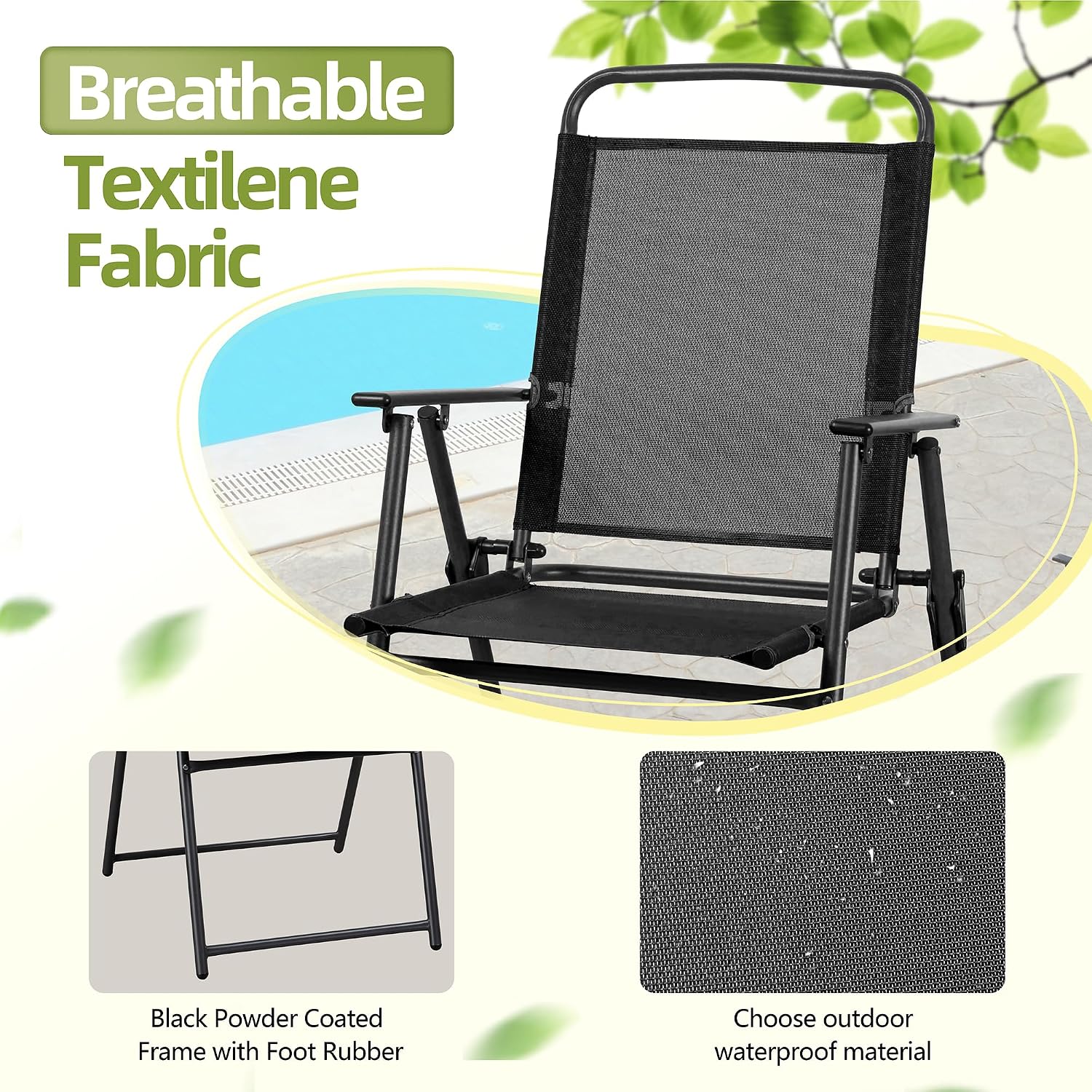 Set Meja Makan Teras Logam, Ku - Outdoor Furniture Dining Set ulasan dan harga