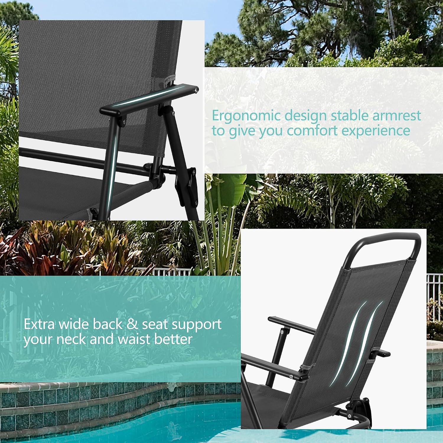 Set Meja Makan Teras Logam, Ku - Outdoor Furniture Dining Set ulasan dan harga