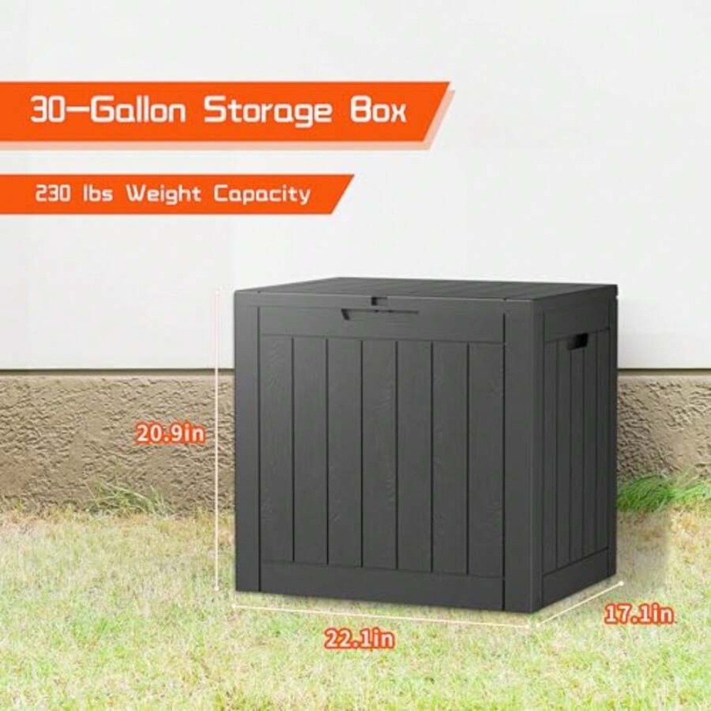 Kotak Penyimpanan Luar Ruangan - Outdoor Furniture Black ulasan dan harga