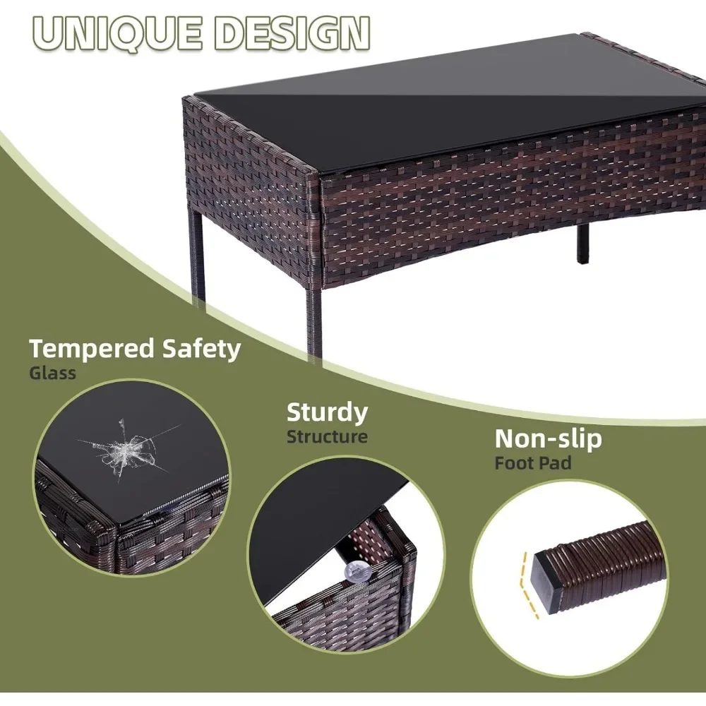 Set 4 Buah Set Perbualan Santa - Outdoor Furniture Loveseat ulasan dan harga