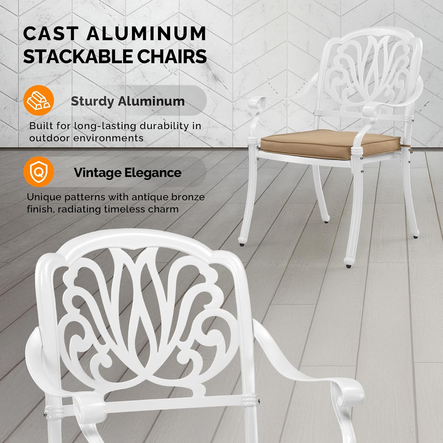 Set Kursi Makan Teras dari Alu - Outdoor Furniture Dining Set ulasan dan harga