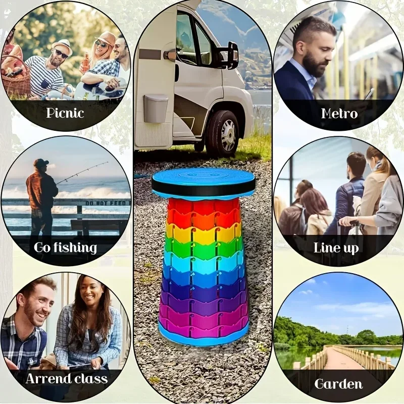 Kursi Lipat Teleskopik Pelangi - Outdoor Furniture Material ulasan dan harga