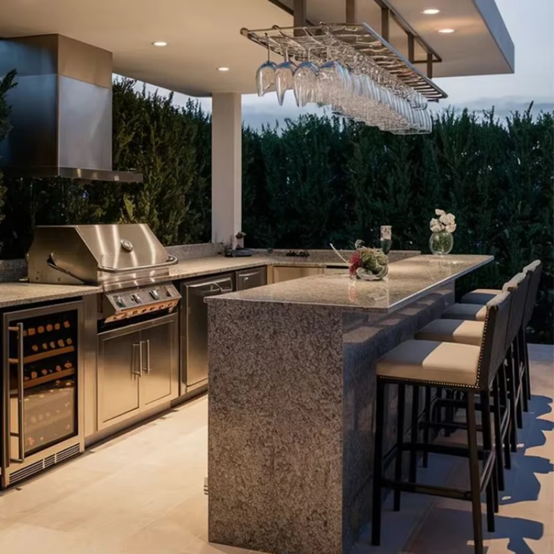 Dapur dan Bar Luar Ruangan Hit - Outdoor Furniture Black ulasan dan harga