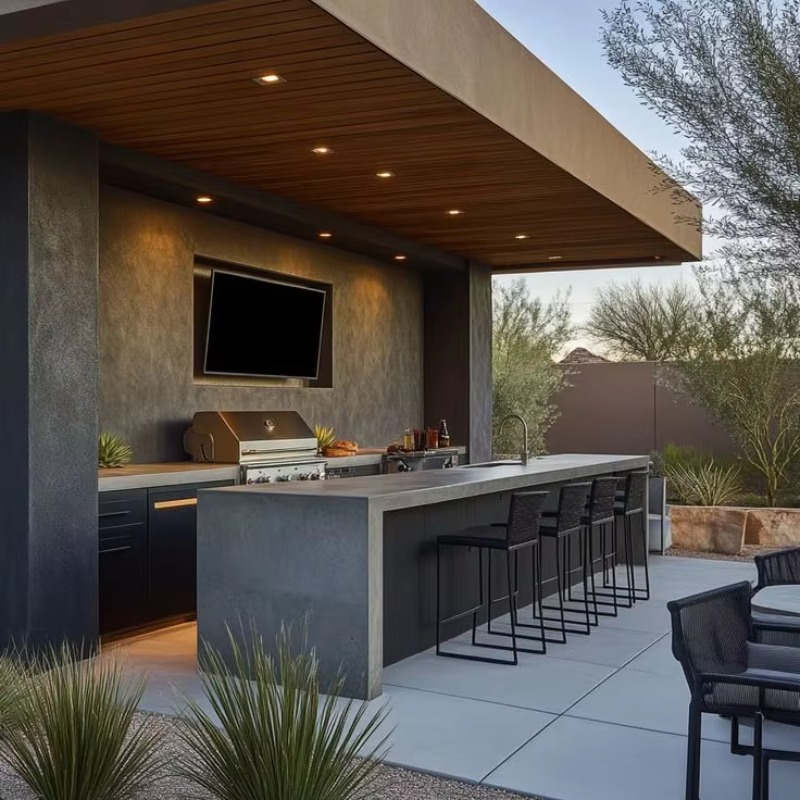 Dapur dan Bar Luar Ruangan Hit - Outdoor Furniture Black ulasan dan harga