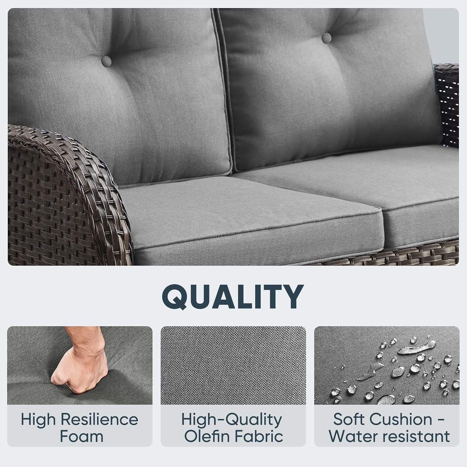 Kursi Goyang Luar Ruangan 2 Te - Outdoor Furniture Loveseat ulasan dan harga