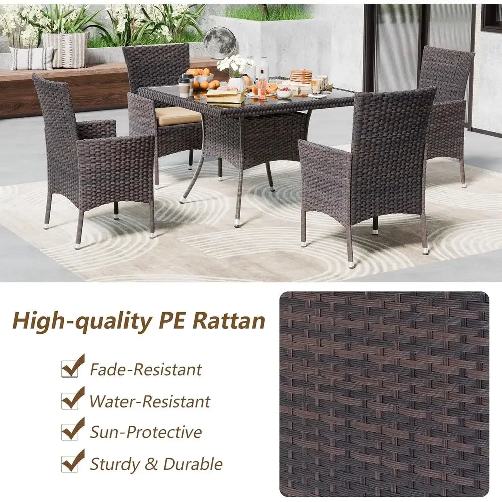 Set Makan Luar Ruangan 15 Buah - Outdoor Furniture Dining Set ulasan dan harga