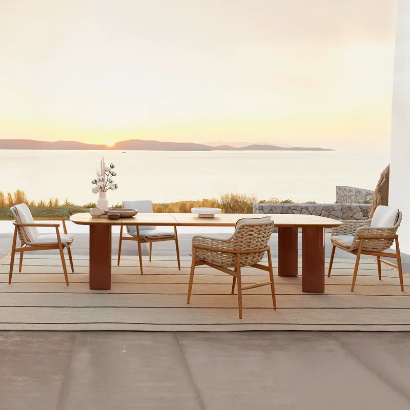Set Meja dan Kursi Makan Luar  - Outdoor Furniture Dining Set ulasan dan harga