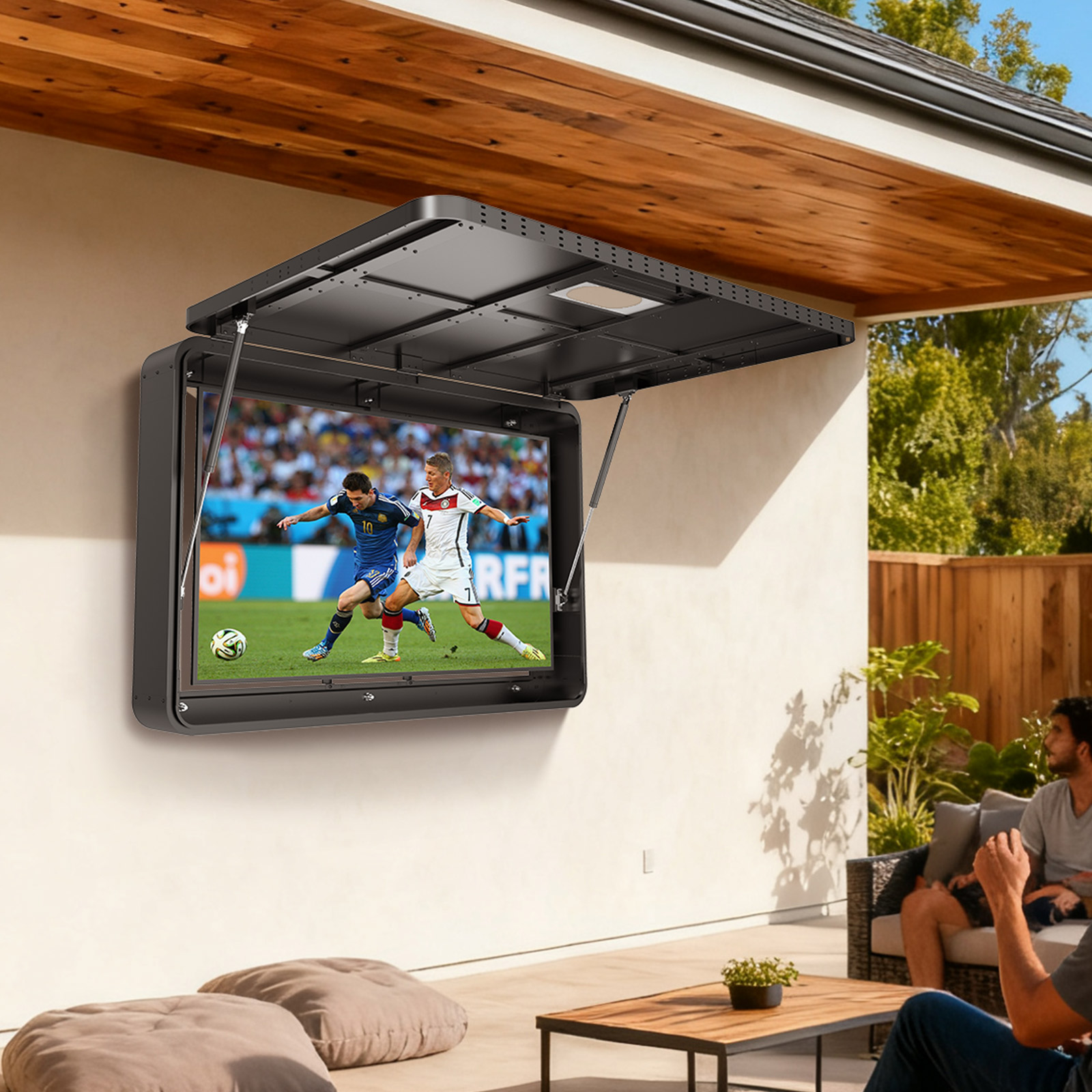 Kotak TV Luar Ruangan Logam 55 - Outdoor Furniture For Patio ulasan dan harga