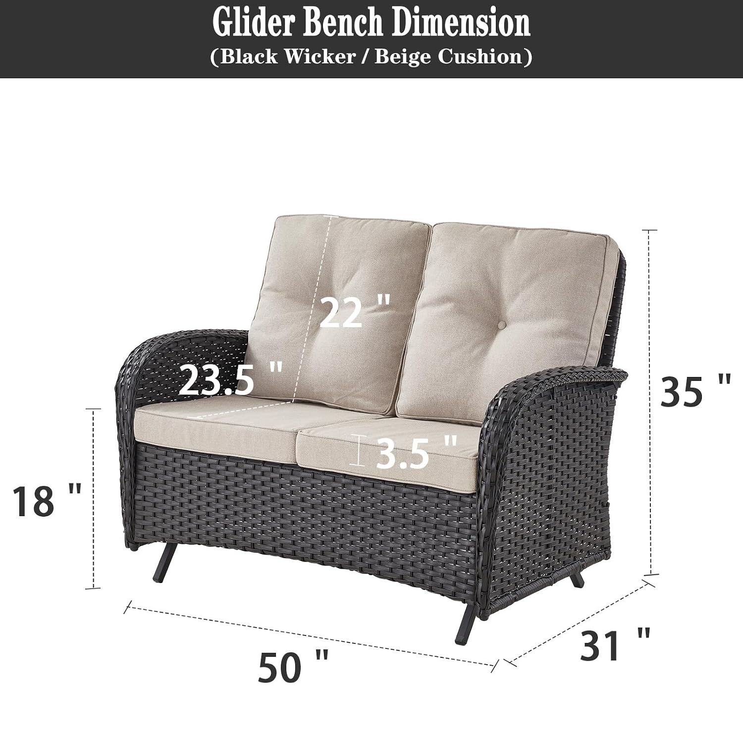 Kursi Goyang Luar Ruangan - Ka - Outdoor Furniture Loveseat ulasan dan harga