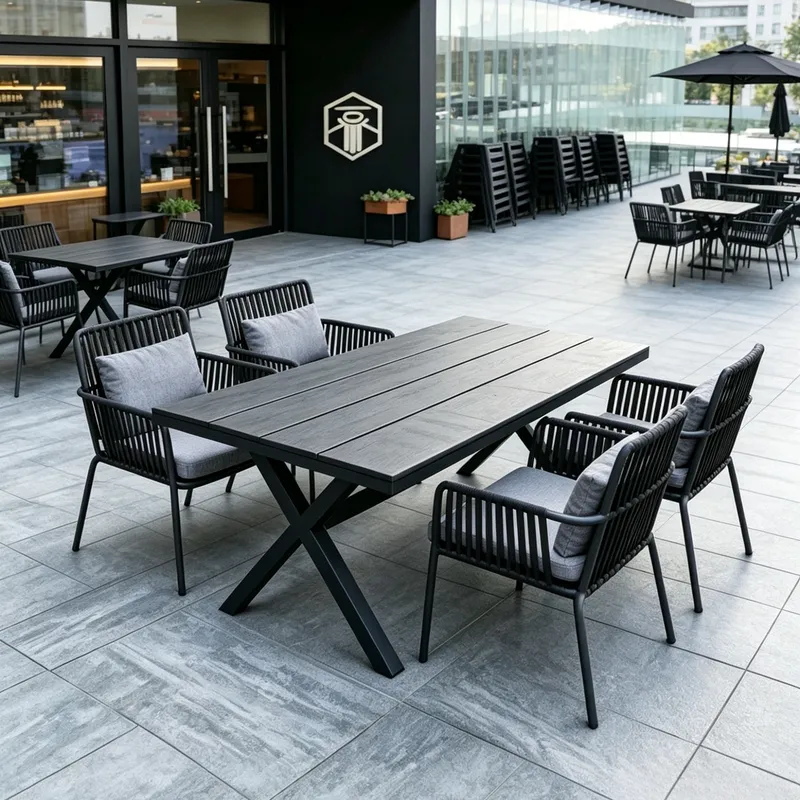 Set Meja dan Kursi Makan Luar  - Outdoor Furniture Dining Set ulasan dan harga