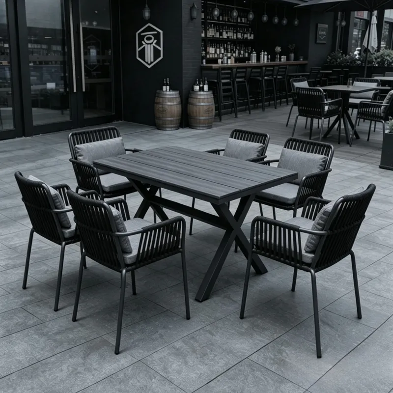 Set Meja dan Kursi Makan Luar  - Outdoor Furniture Dining Set ulasan dan harga