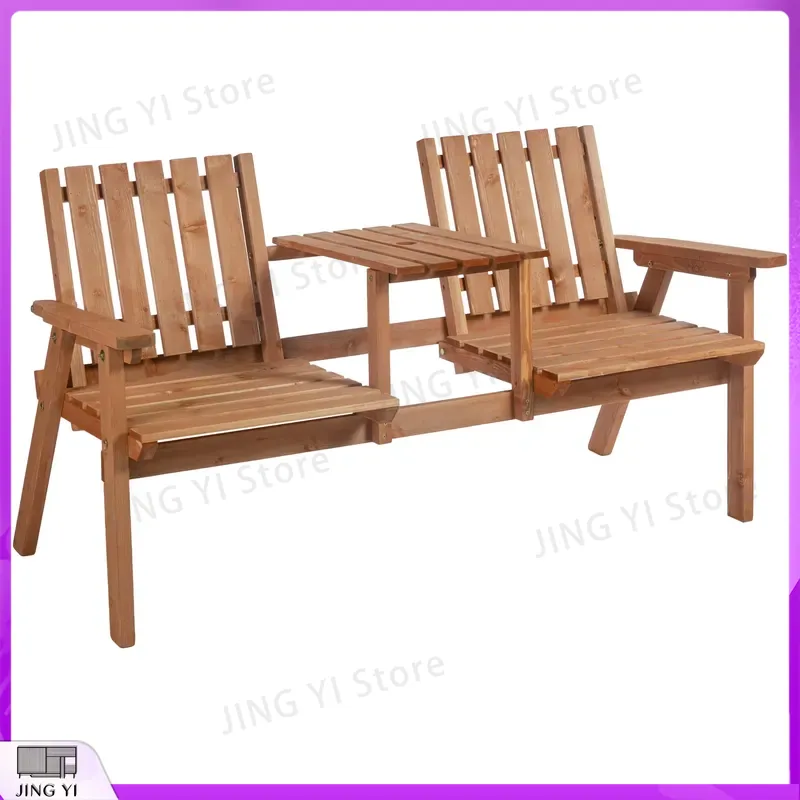 Kursi Taman Kayu 2 Dudukan den - Outdoor Furniture Loveseat ulasan dan harga