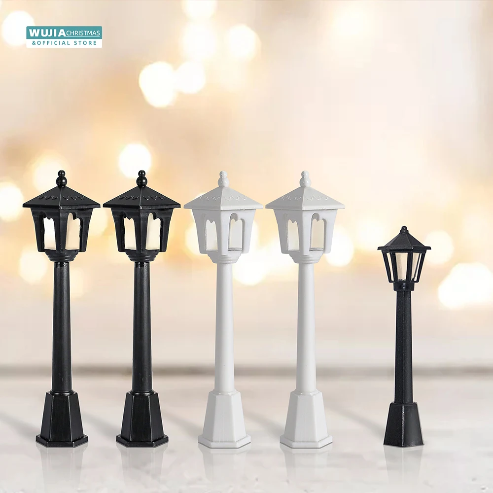 Miniatur lampu jalan, 6/12 bua - Outdoor Furniture Material ulasan dan harga