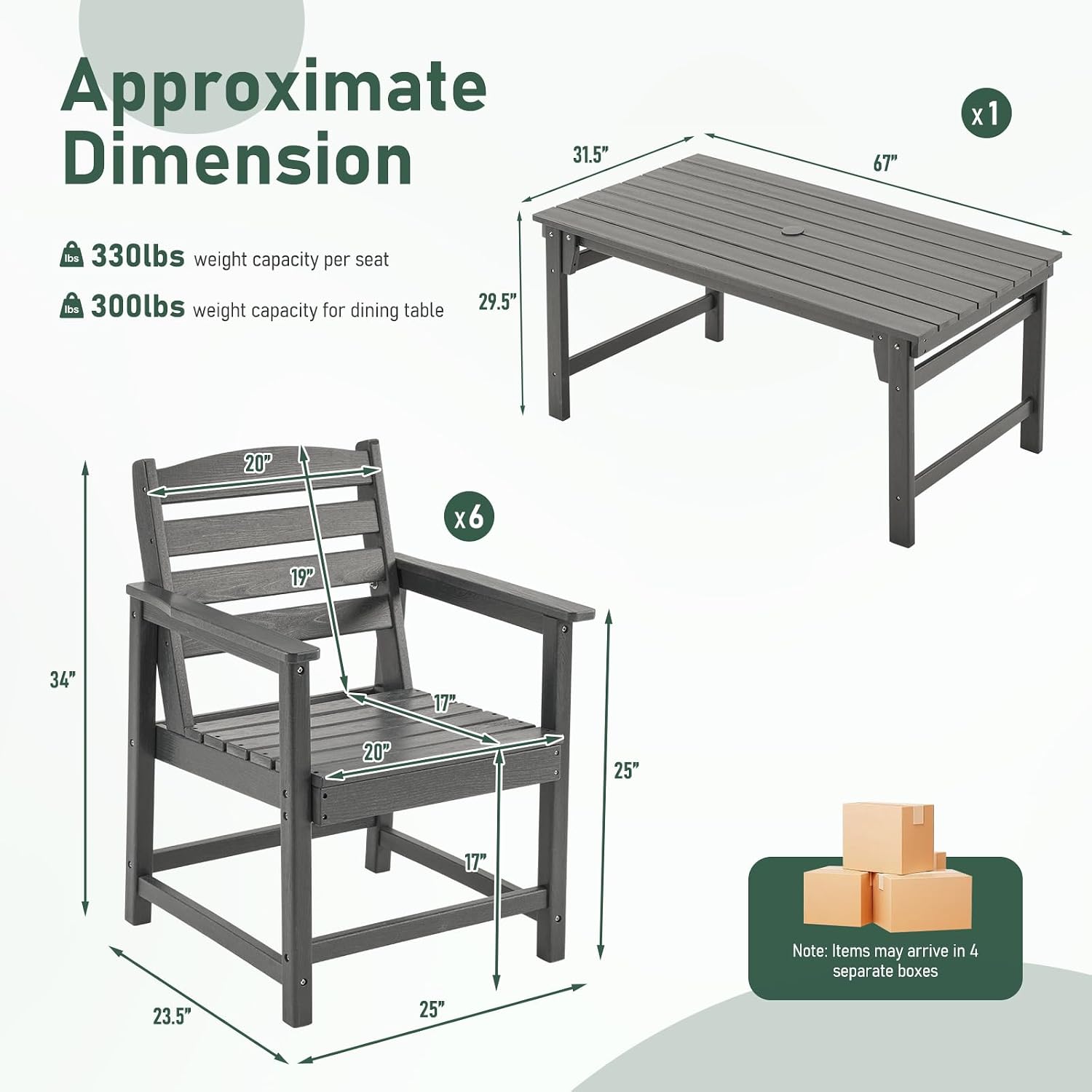 Set Meja Makan Luar Ruangan 7- - Outdoor Furniture Dining Set ulasan dan harga