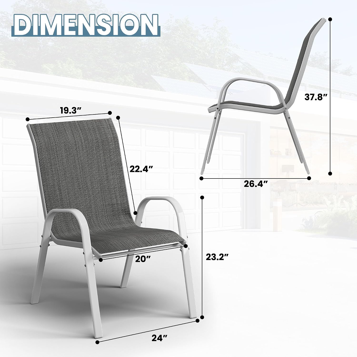 Set Kursi Teras 6 Buah, Kursi  - Outdoor Furniture Dining Set ulasan dan harga