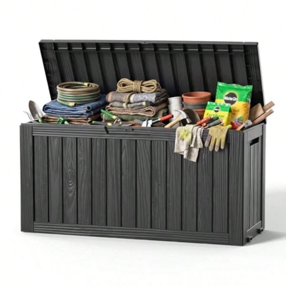 Kotak Penyimpanan Luar Ruangan - Outdoor Furniture Black ulasan dan harga