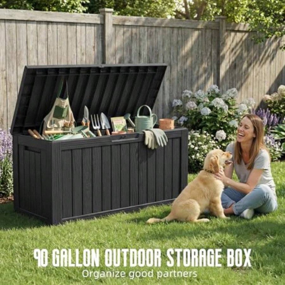 Kotak Penyimpanan Luar Ruangan - Outdoor Furniture Black ulasan dan harga