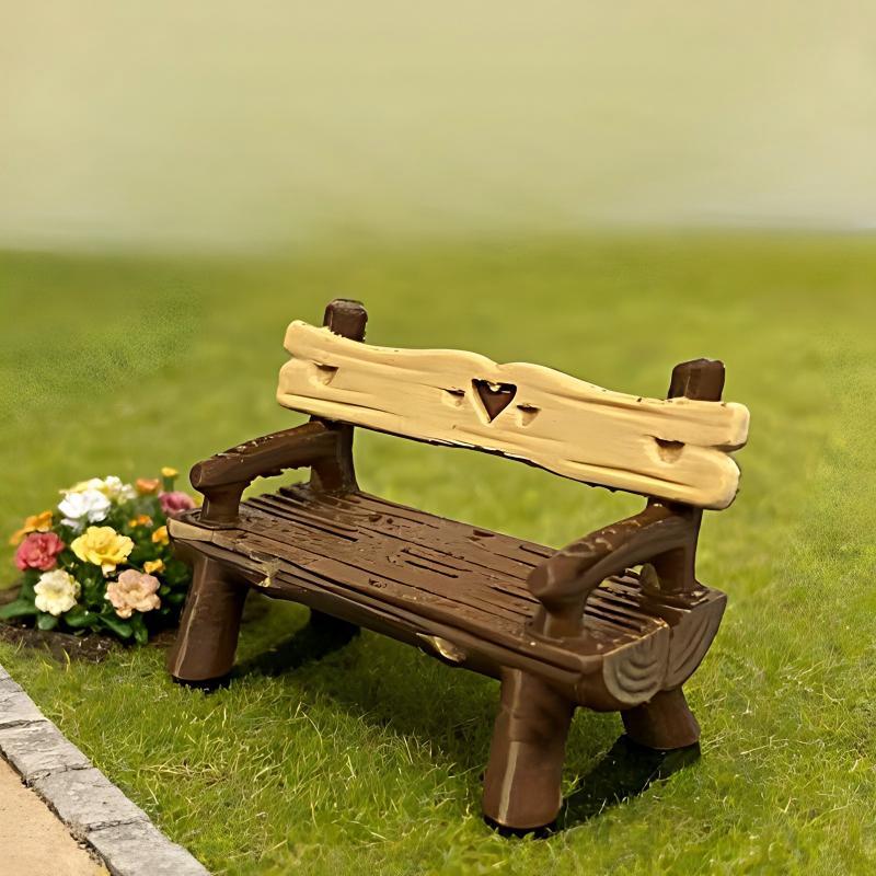 2 Buah 1/12 Miniatur Bangku Fu - Outdoor Furniture Material ulasan dan harga