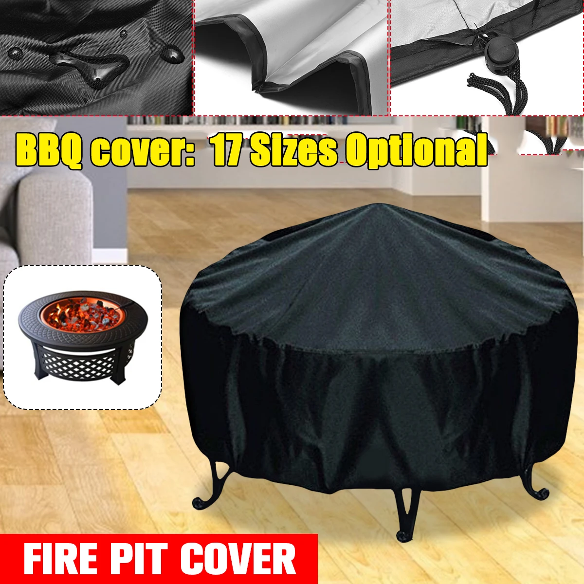 Penutup Lubang Api Teras Tahan - Outdoor Furniture Black ulasan dan harga